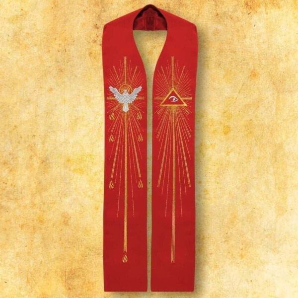 Stuła Haftowana "Duch Święty" Embroidered Stole "Holy Spirit"