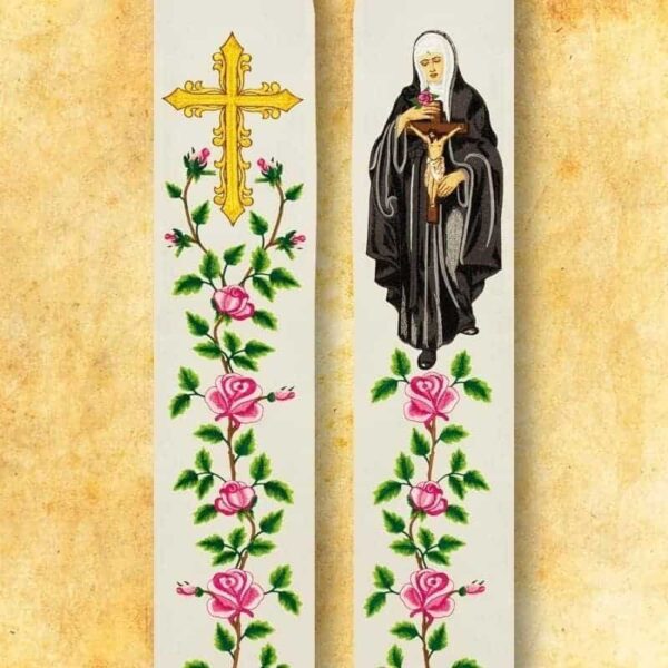 Embroidered Stole "St. Rita"