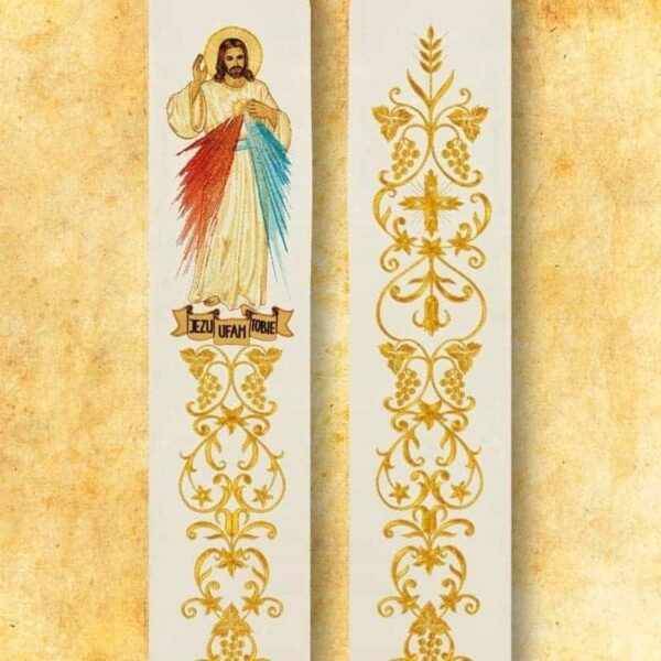 Embroidered Stole "Merciful Jesus"