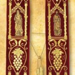 Embroidered "Four Evangelists" Stola Plush