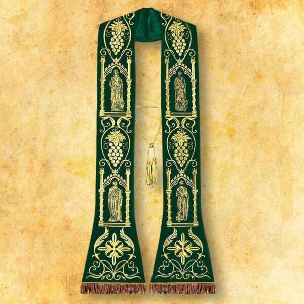 Embroidered "Four Evangelists" Stola Plush