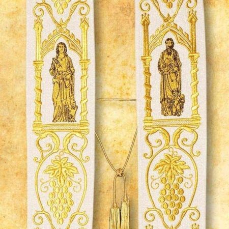 Embroidered "Four Evangelists" Stola Plush