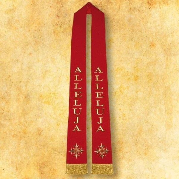 Embroidered Stole for the Alleluia Cross