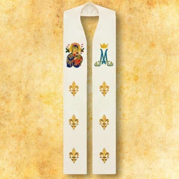 Embroidered Stole "Our Lady of Perpetual Help"