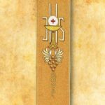 Embroidered Gold Bell Holder