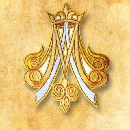 Embroidered Appliqué "M" Gold