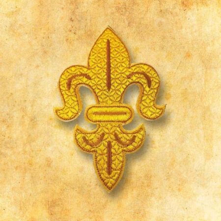 Embroidered Appliqué "Lily" Gold