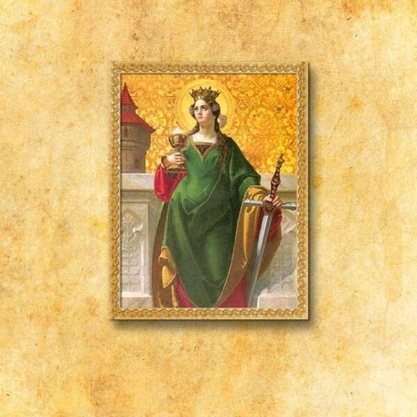 Image on fabric "St. Barbara"