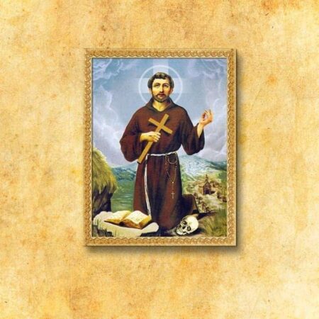 Painting on Fabric "St. Francis"