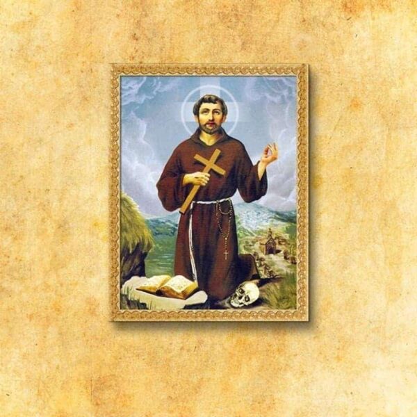 Painting on Fabric "St. Francis"