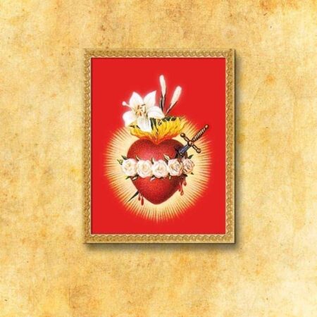 Image on fabric "Heart of Mary"