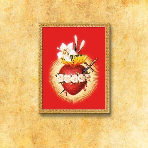 Image on fabric "Heart of Mary"