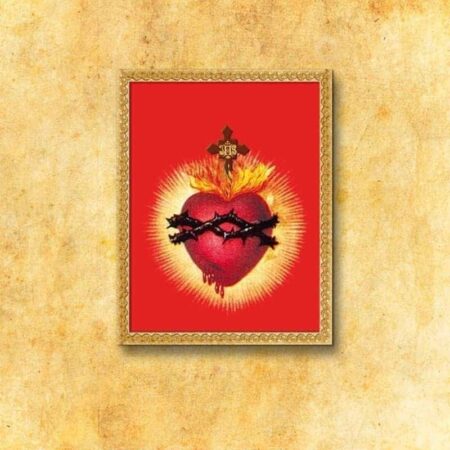 Painting on Fabric "Heart of Jesus"