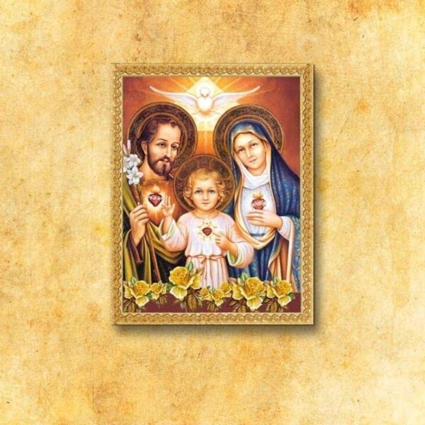 Painting on Fabric "Holy Family"