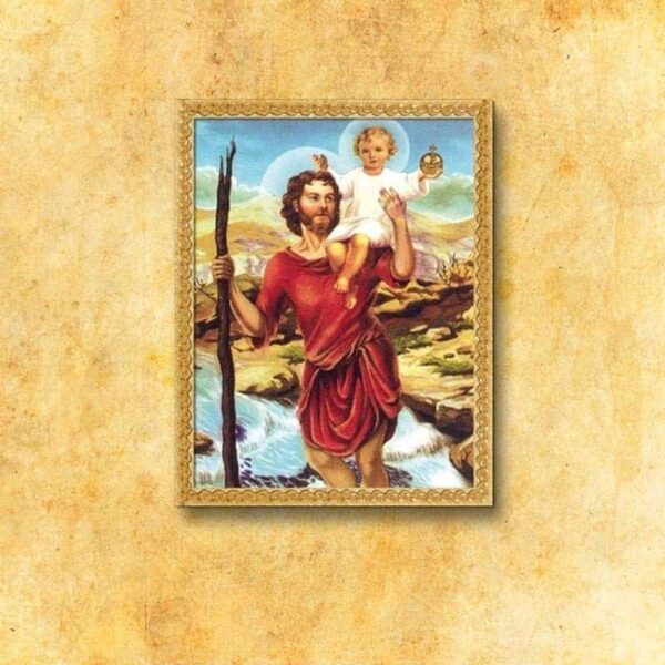 Image on fabric "St. Christopher"