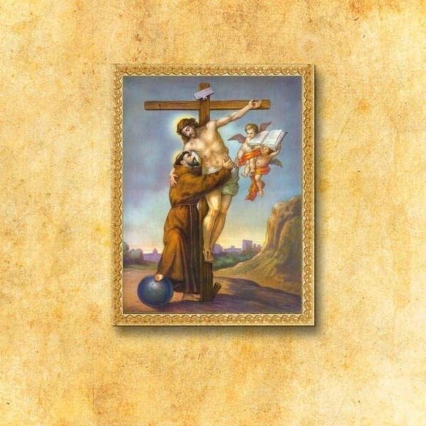 Painting on Fabric "St. Francis"