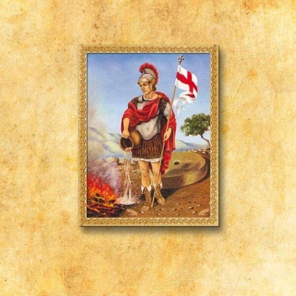 Painting on Fabric "St. Florian"