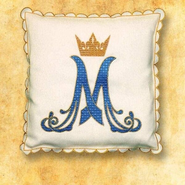 Poduszka procesyjna z "M" ecru Processional Pillow with "M" Ecru