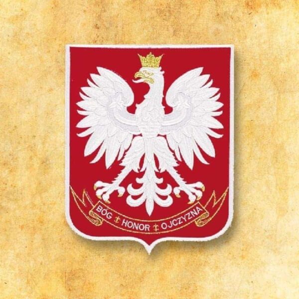 Embroidered appliqué Emblem with inscription