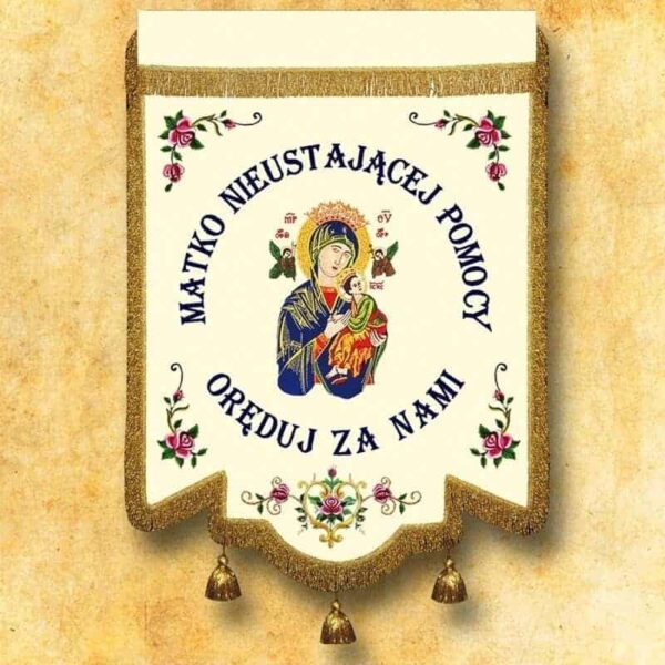 Embroidered banner - Our Lady of Perpetual Help
