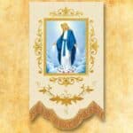 Mini embroidered banner - Immaculate Mother of God
