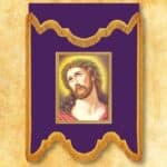 Purple mourning banner