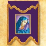 Purple mourning banner