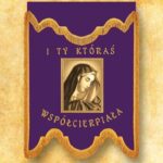 Purple mourning banner "Our Lady of Sorrows"