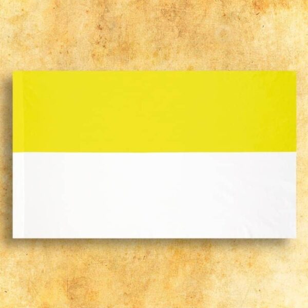 Yellow and White Flag