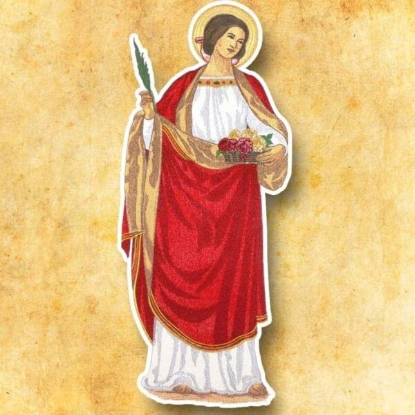 Embroidered appliqué "St. Dorothy"