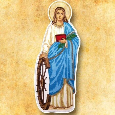 Embroidered appliqué "St. Catherine"