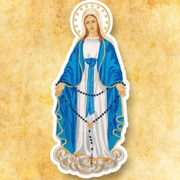 Aplikacja "MB Różańcowa" Embroidered appliqué "Mb Rosary"