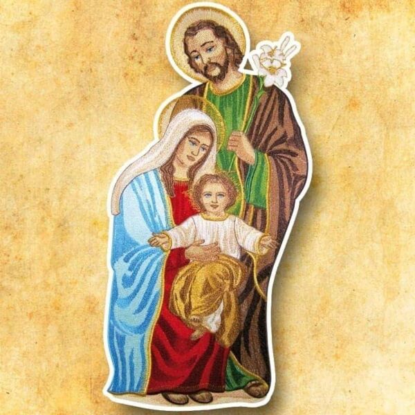 Aplikacja "Święta Rodzina" Embroidered appliqué "Holy Family"