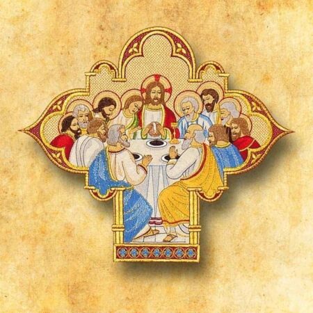 Embroidered appliqué "The Last Supper"