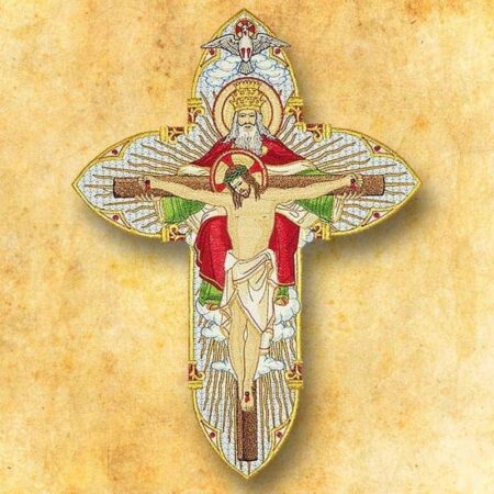 Embroidered appliqué "Holy Trinity"