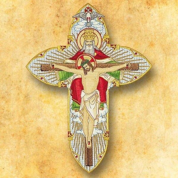 Embroidered appliqué "Holy Trinity"