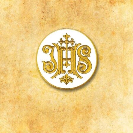 Embroidered appliqué "Ihs"