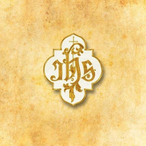 Aplikacja "IHS z krzyżem" Embroidered appliqué "Ihs with Cross"
