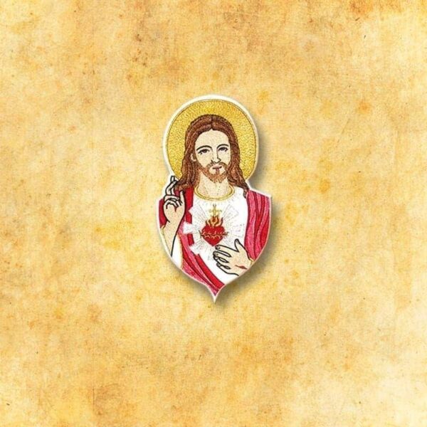 Embroidered appliqué "Heart of Jesus"