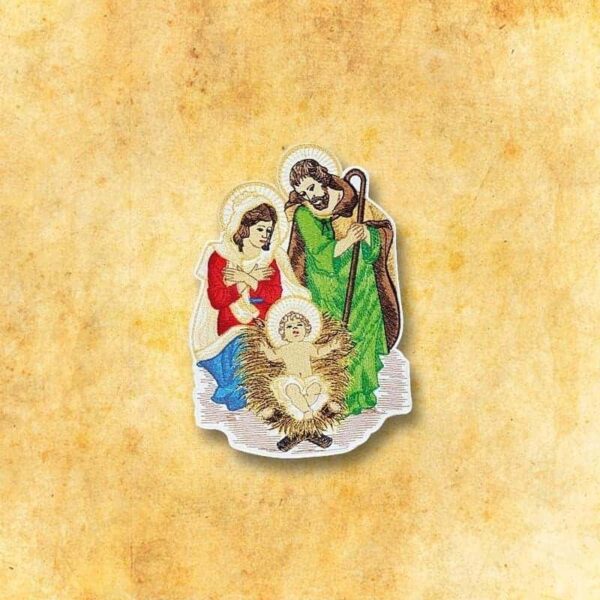 Aplikacja "Święta Rodzina" Embroidered appliqué "Holy Family"