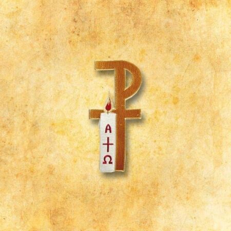 Embroidered appliqué "Px with a Candle"