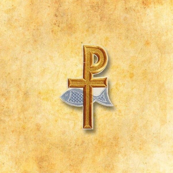 Embroidered appliqué "PX with Fish"