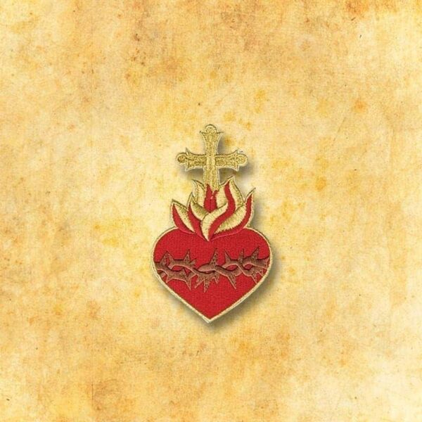 Aplikacja "Serce z cierniami" Embroidered appliqué "Heart with thorns"