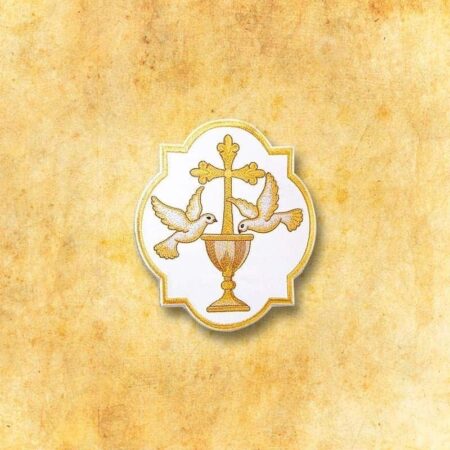 Embroidered appliqué "Doves"