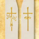 Embroidered wedding stole "Sotille"