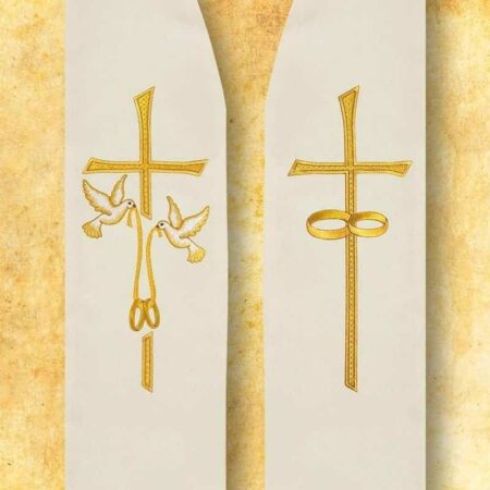 Embroidered wedding stole "Sotille"