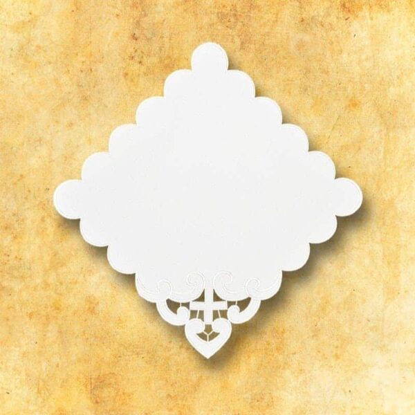 Embroidered napkin "Bianco Fiori" 32x32