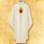 Embroidered chasuble "Heart of Jesus"