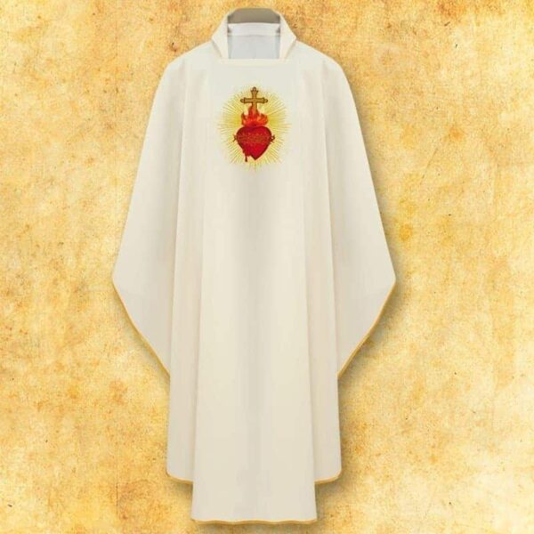 Embroidered chasuble "Heart of Jesus"