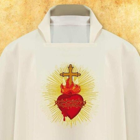 Embroidered chasuble "Heart of Jesus"